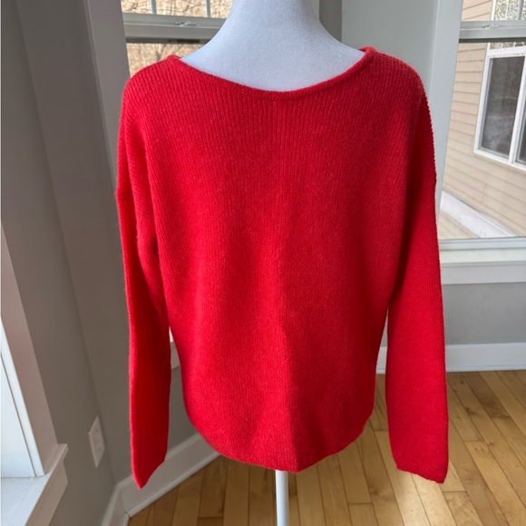 Sezane Red Wool Gaspard Cardigan Sweater Size Small NWOT - Picture 3 of 9